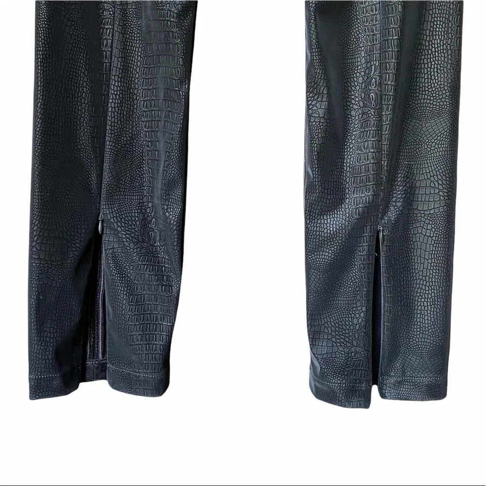 NEW Good American The Croc Exec Faux Leather Pants NWT - Picture 9 of 14
